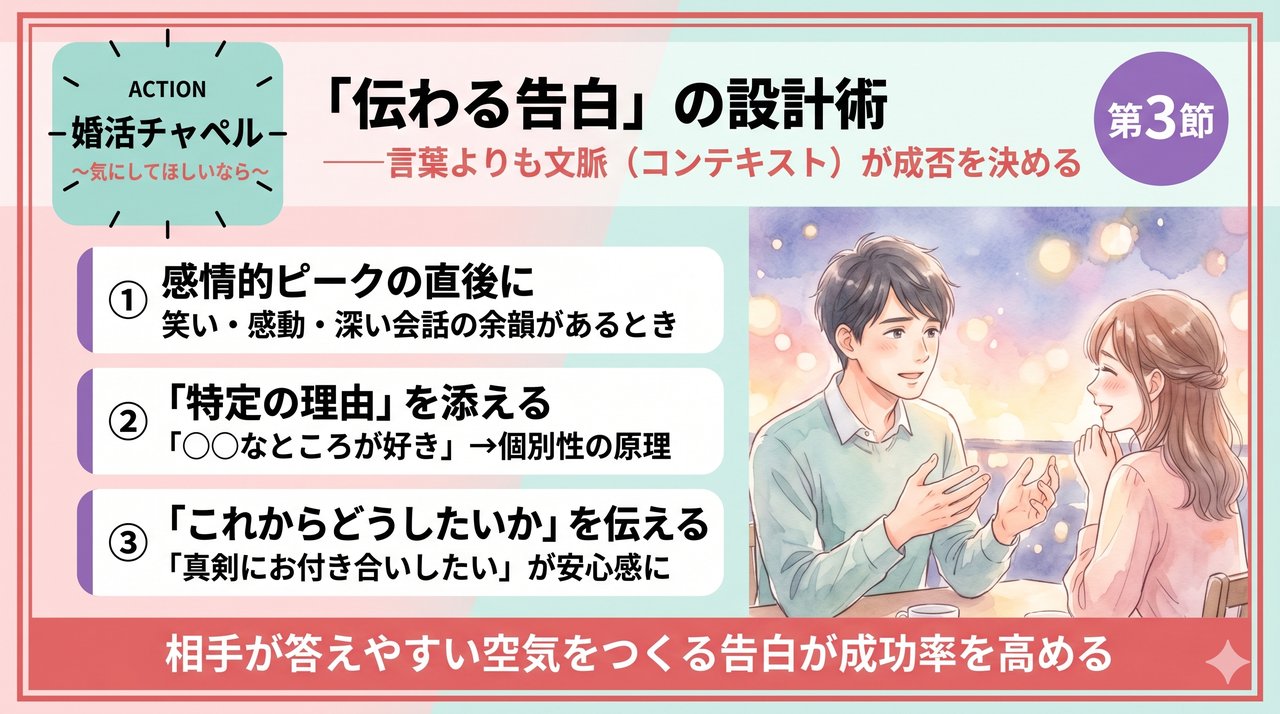 伝わる告白の設計術 インフォグラフィック