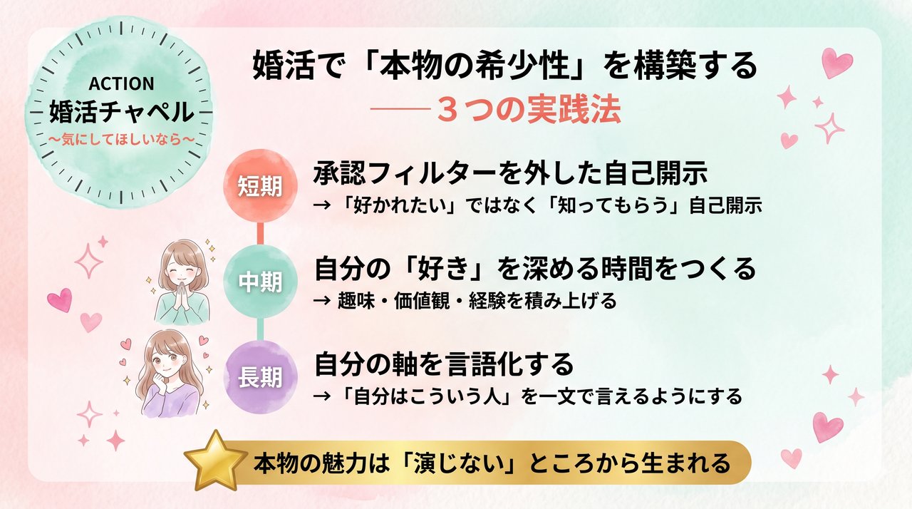 本物の希少性を構築する実践法 インフォグラフィック