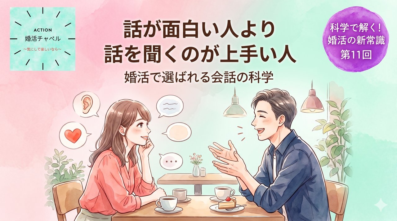 話を聞くのが上手い人が婚活で選ばれる理由 アイキャッチ|婚活ラボ