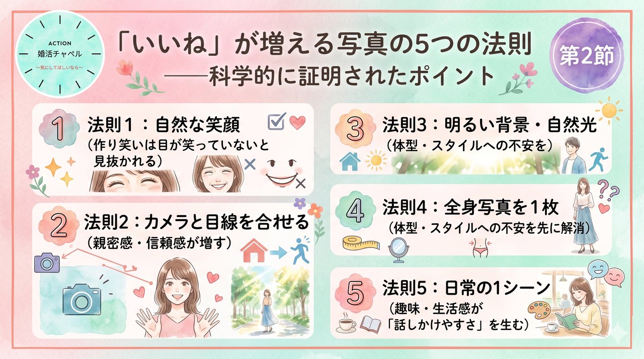 いいね率を変える写真要素 インフォグラフィック