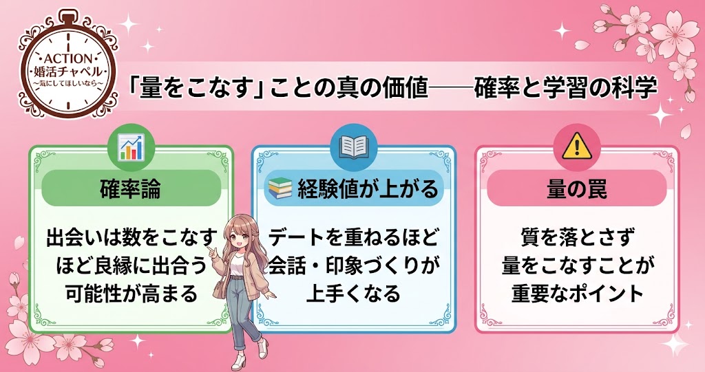 量をこなすことの真の価値インフォグラフィック