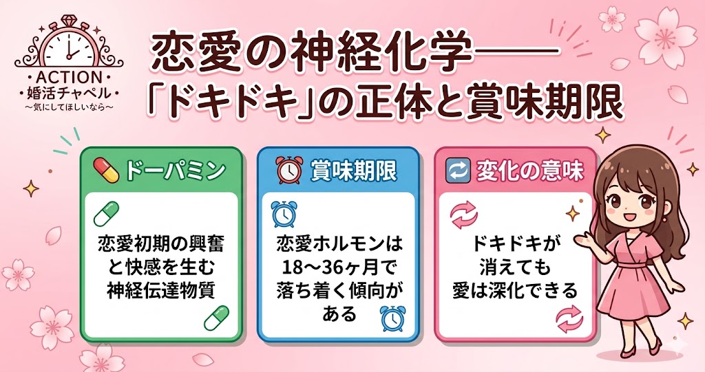 恋愛の神経化学インフォグラフィック