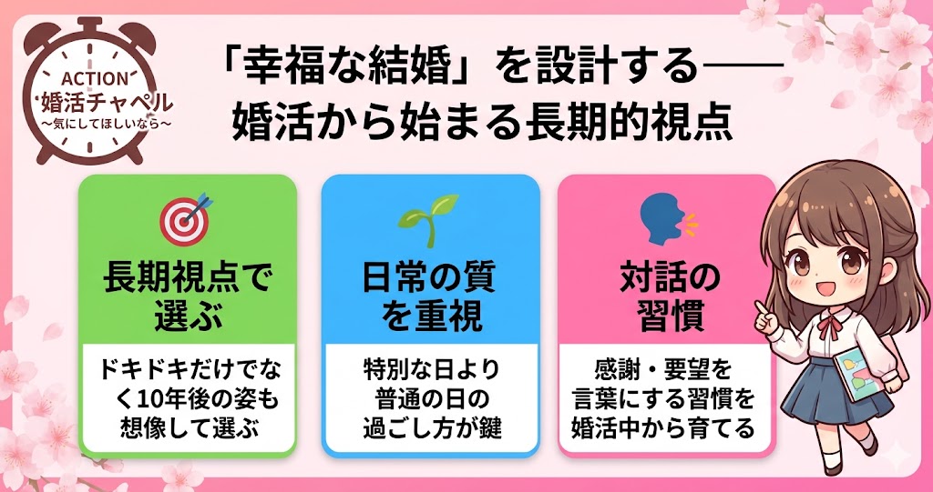 幸福な結婚設計インフォグラフィック