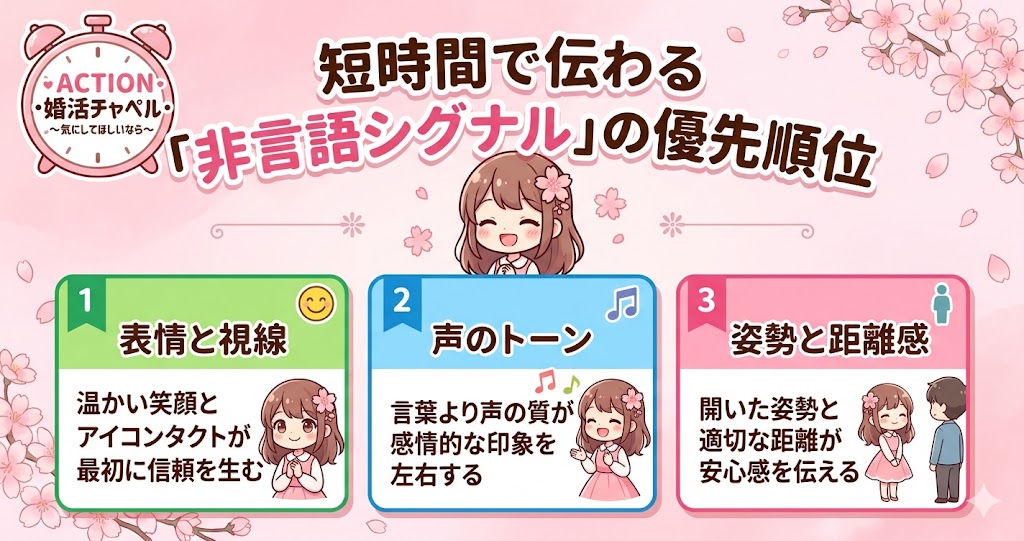 非言語シグナルインフォグラフィック