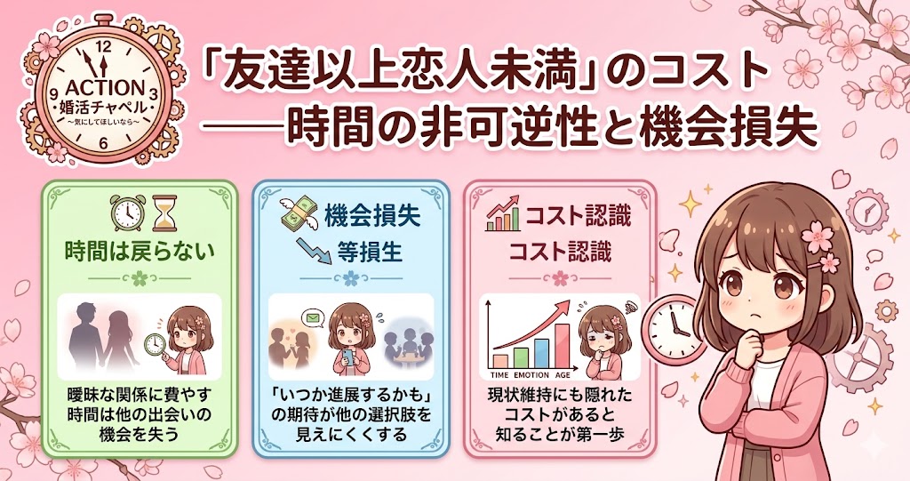 友達以上恋人未満のコストインフォグラフィック