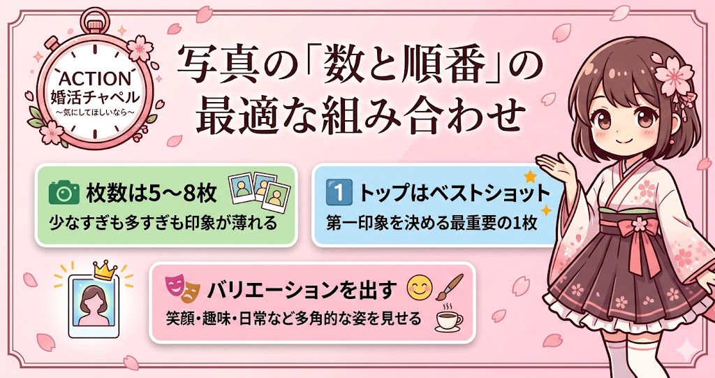 写真の「数と順番」の最適な組み合わせ
