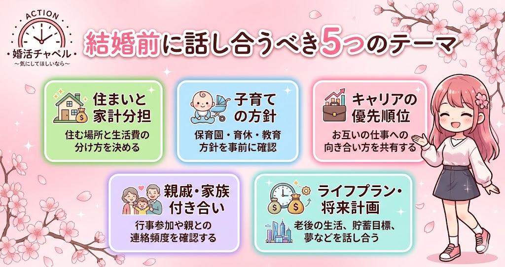 結婚前に話し合うべき5つのテーマ