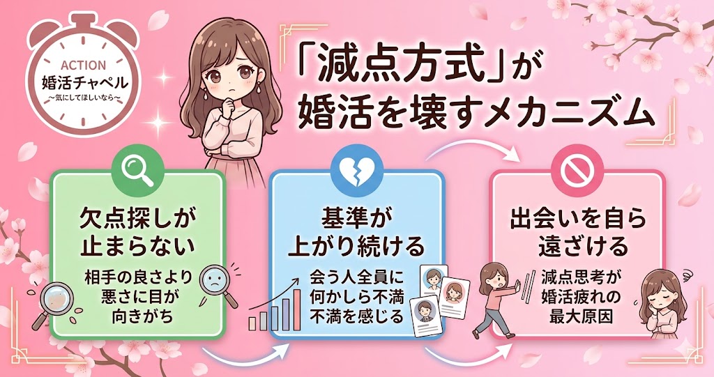 「減点方式」が婚活を壊すメカニズム