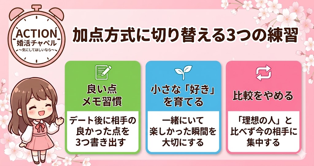 加点方式に切り替える3つの練習