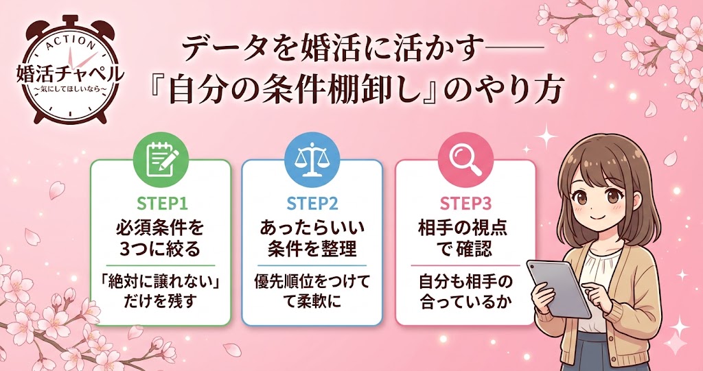 データを婚活に活かす——「自分の条件棚卸し」のやり方