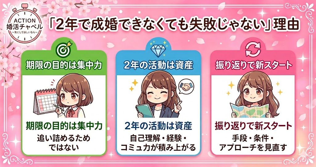 2年で成婚できなくても失敗じゃない