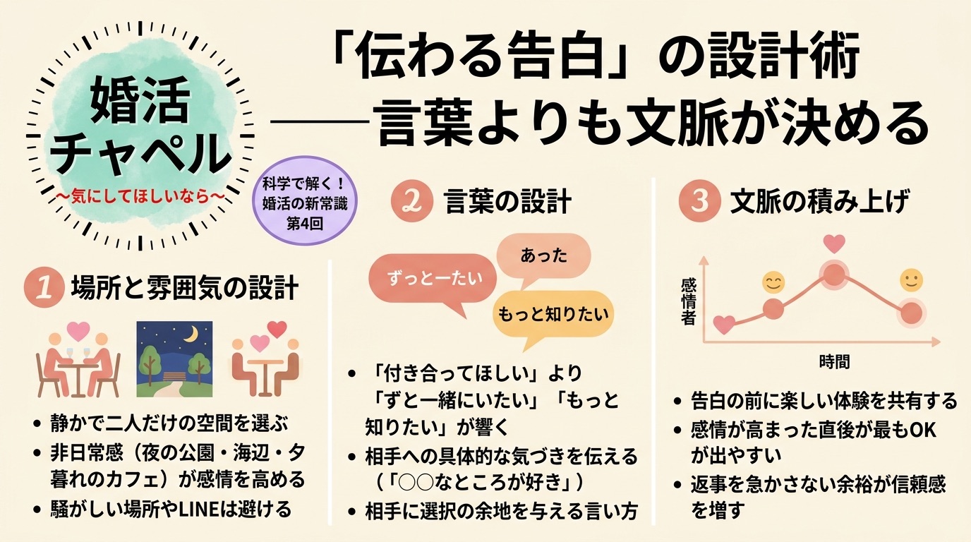 伝わる告白の設計術 インフォグラフィック