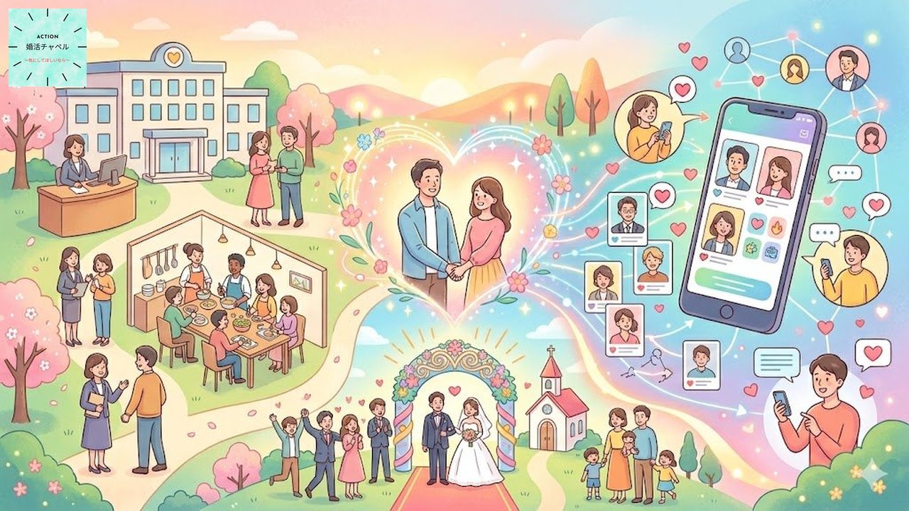自治体AI婚活を最大限に活用する戦略を示すインフォグラフィック