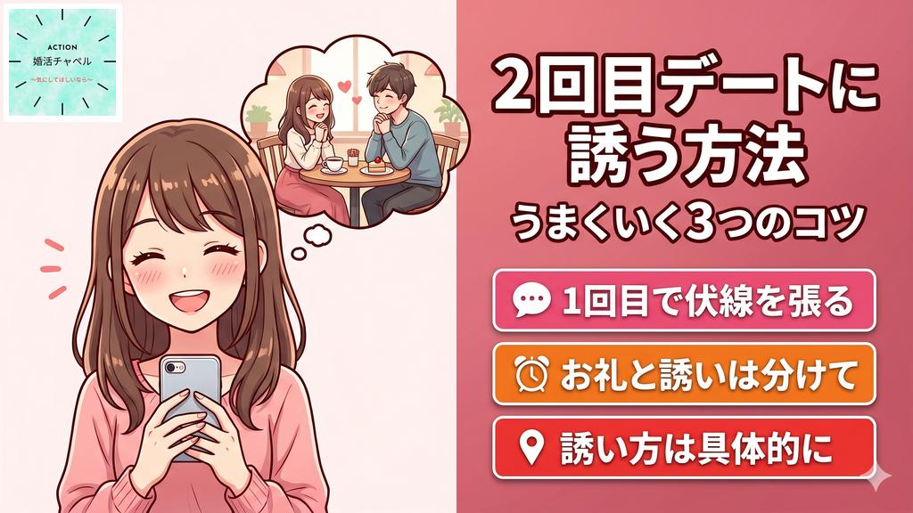 2回目デートに誘う方法|うまくいく3つのコツ