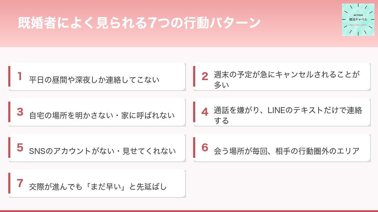 7つの行動パターン