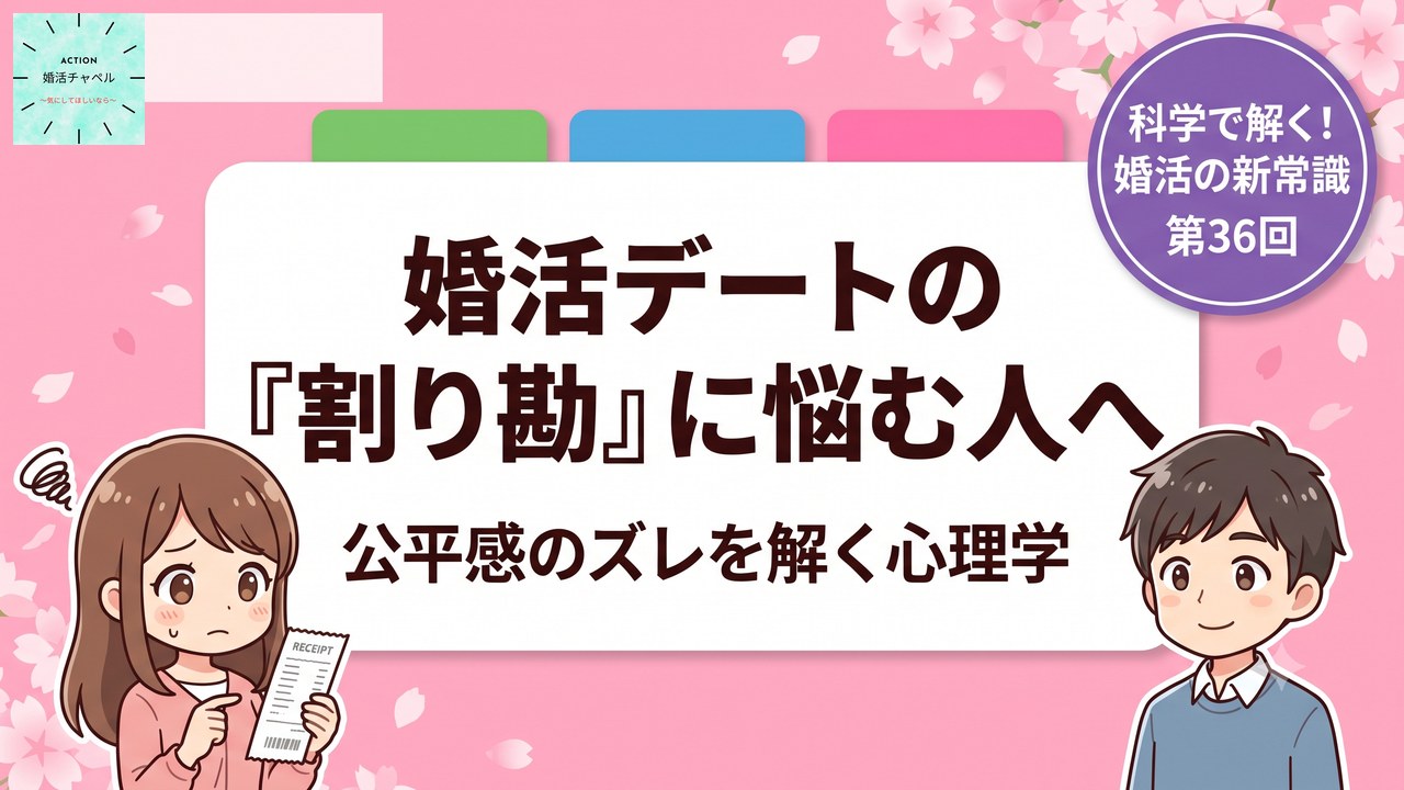 婚活デートの割り勘に悩む人へ 公平感のズレを解く心理学 アイキャッチ|婚活ラボ