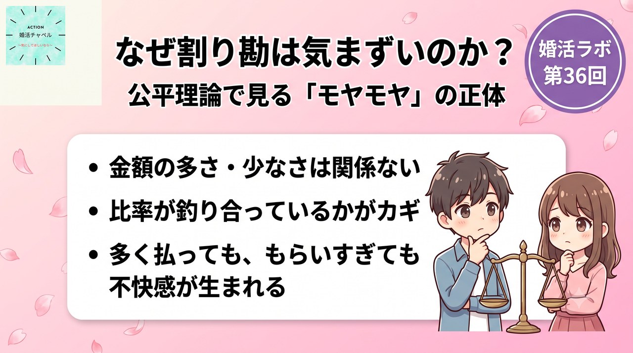 割り勘が気まずい理由 公平理論で見る比率のズレ|婚活ラボ