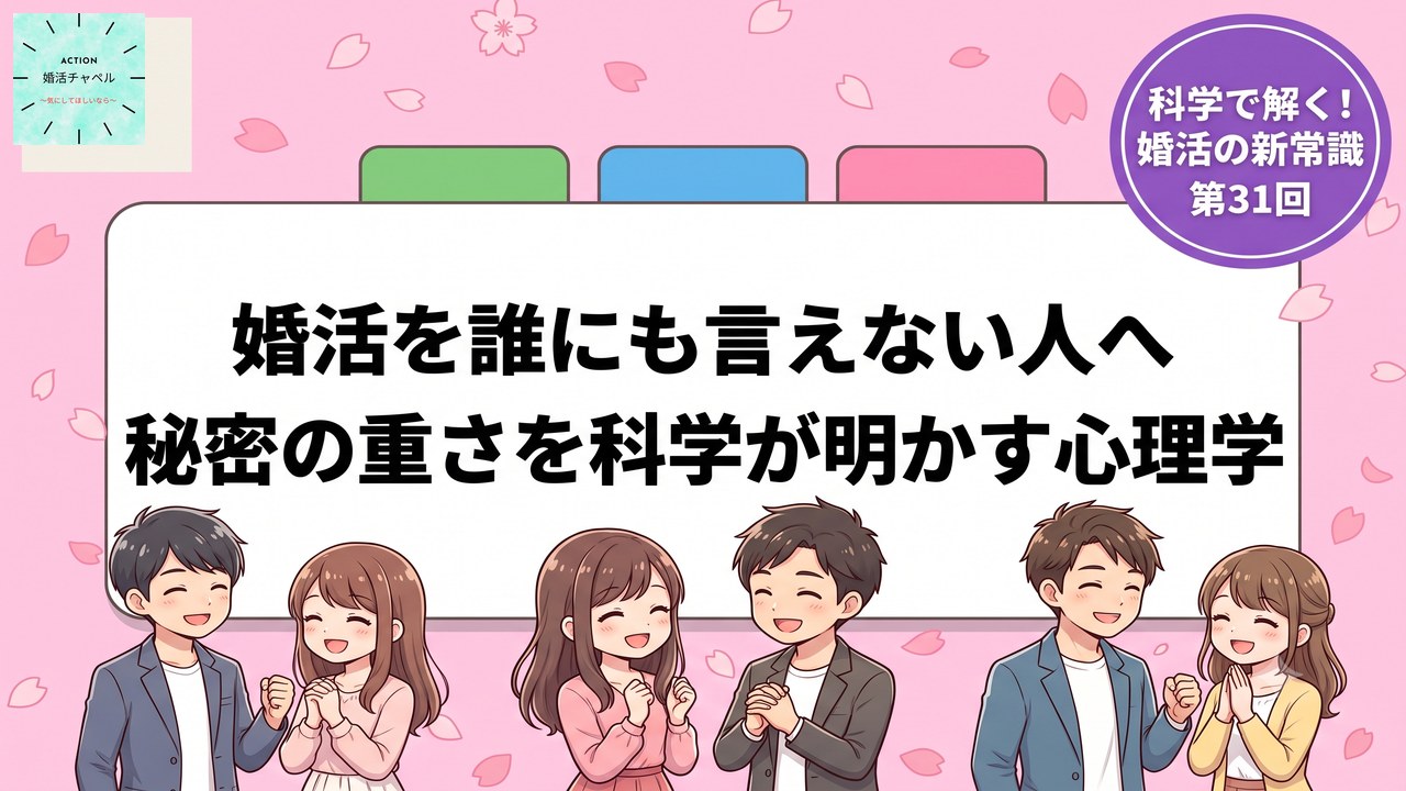 婚活を誰にも言えない人へ 秘密の重さを科学が明かす心理学 アイキャッチ|婚活ラボ