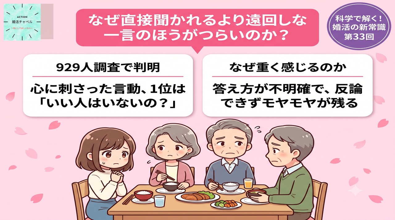 遠回しな一言がつらい理由｜婚活ラボ