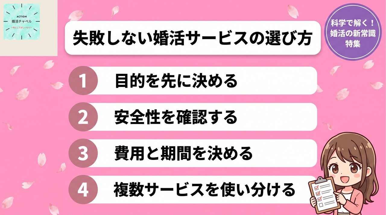 失敗しない婚活サービスの選び方4ステップ|婚活ラボ
