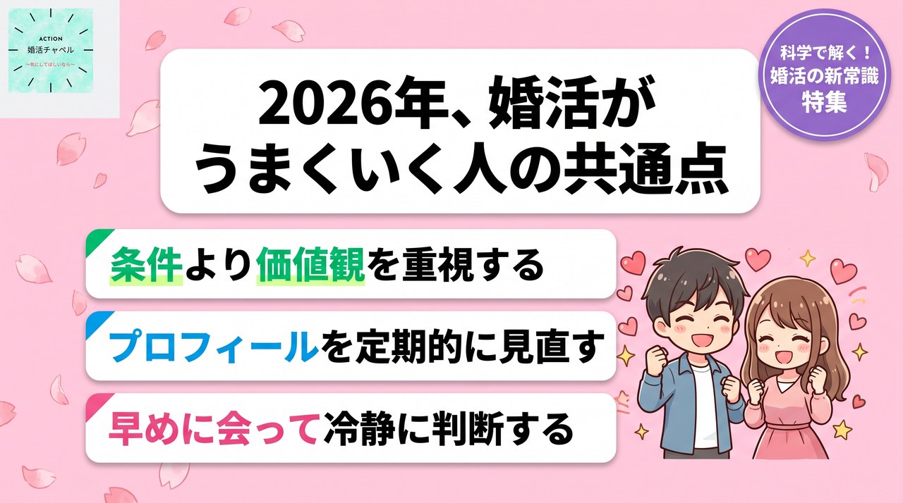 2026年に婚活がうまくいく人の共通点|婚活ラボ