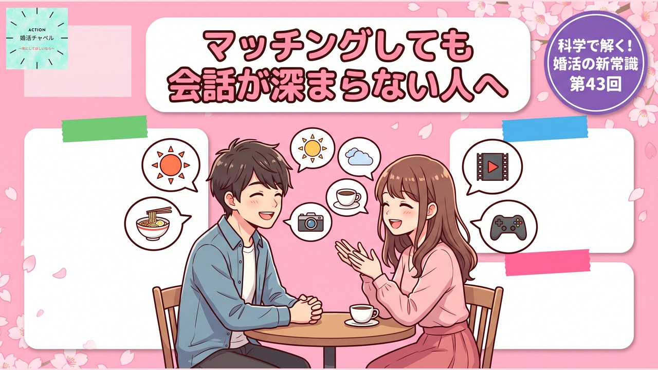 マッチングしても会話が深まらない人へ 自己開示の心理学 アイキャッチ