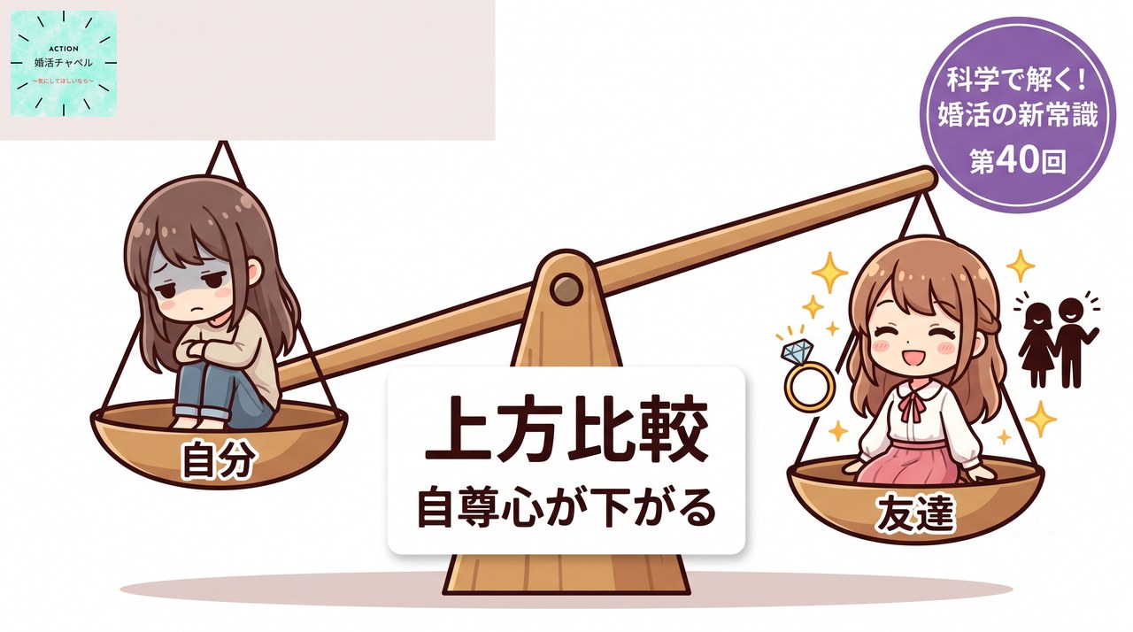 社会的比較理論・上方比較で自尊心が下がる仕組み|婚活チャペル