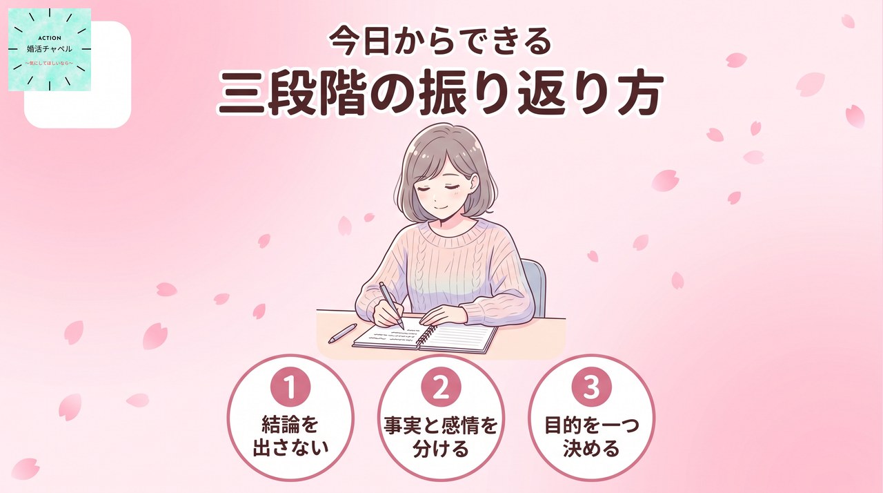 今日からできる三段階の振り返り方 結論を出さない・事実と感情を分ける・目的を一つ決める
