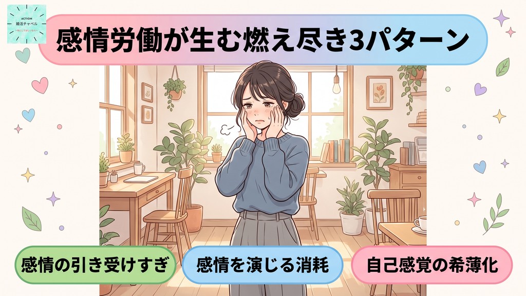 感情労働のメカニズム インフォグラフィック