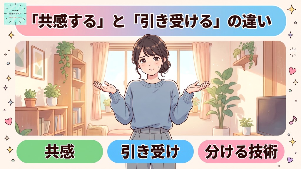 共感と引き受けの違い インフォグラフィック