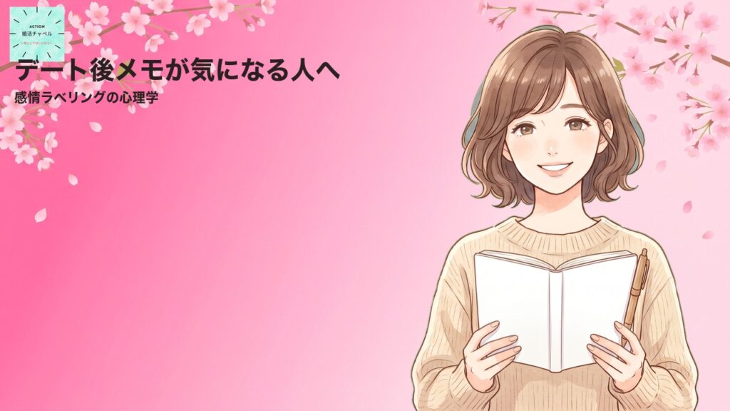 konkatsu-kanjou-labeling-shinri アイキャッチ(マスコット版)