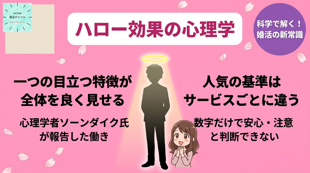 ハロー効果の心理学 一つの目立つ特徴が全体を良く見せる働き
