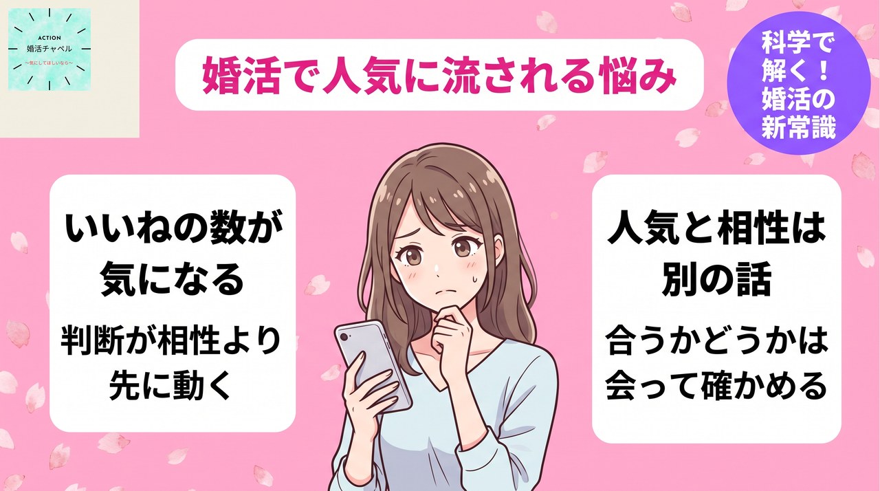 婚活で人気に流される悩みの正体 いいねの数が気になる