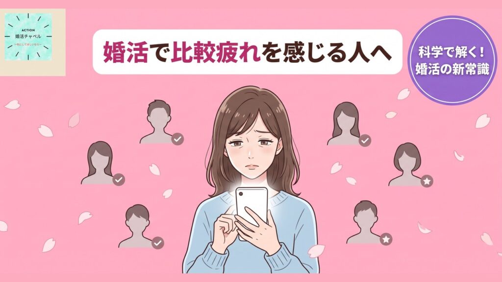 婚活で比較疲れを感じる人へ 選択過多の心理学 アイキャッチ
