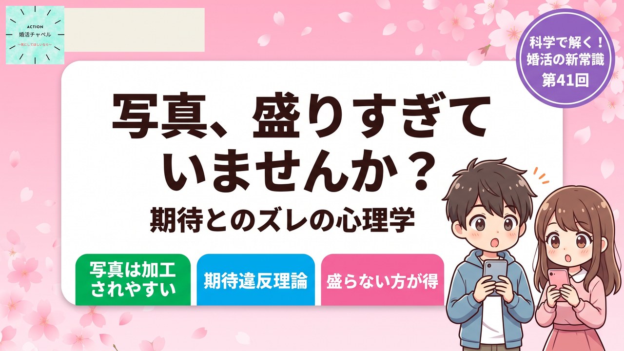 写真の盛りすぎと婚活の期待のズレの心理学 アイキャッチ|婚活ラボ