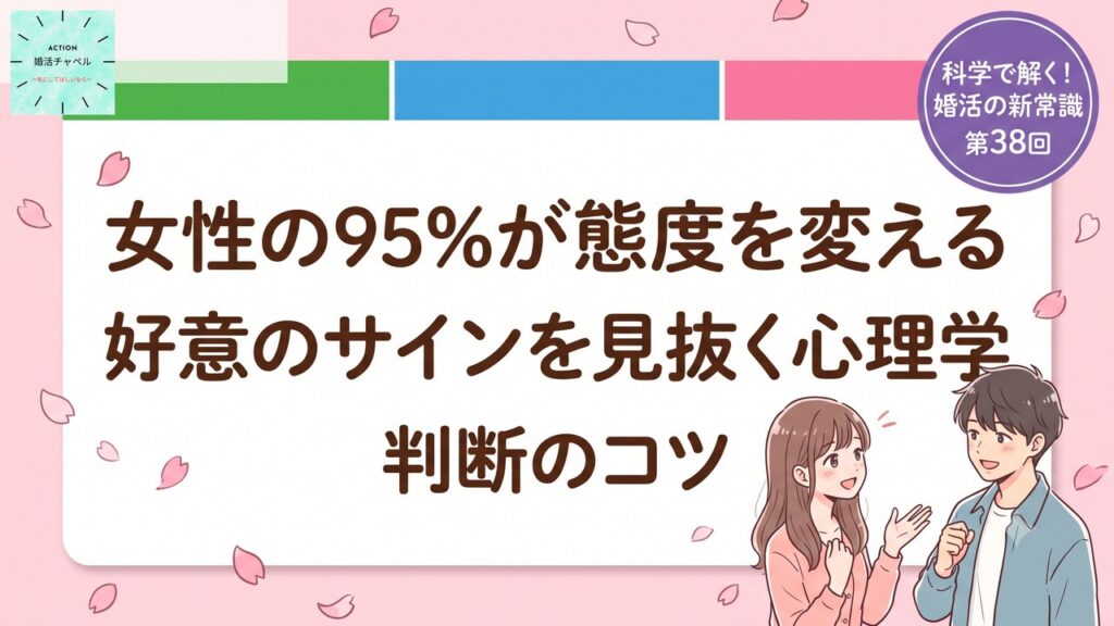 女性の95%が態度を変える 好意のサインを見抜く心理学 アイキャッチ|婚活ラボ