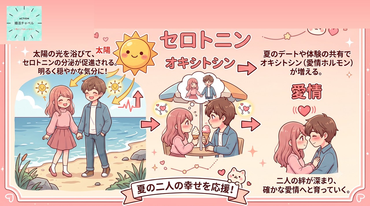 セロトニン・オキシトシン:夏のホルモン効果|婚活ラボ