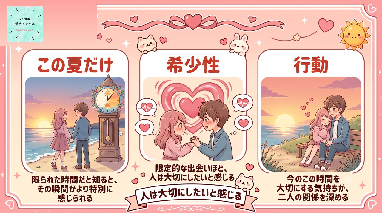 時間制限の心理学:この夏だけの希少性原理|婚活ラボ