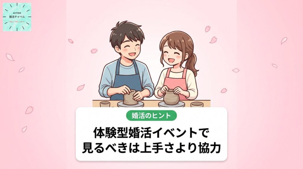体験型婚活イベントで見るべきは上手さより協力 アイキャッチ|婚活チャペル
